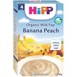 Cereale cu piersici si banane, 250 g, HiPP