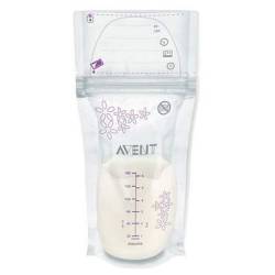 Pungi pentru stocarea laptelui, 25 bucati, SCF603/25, Phillips Avent