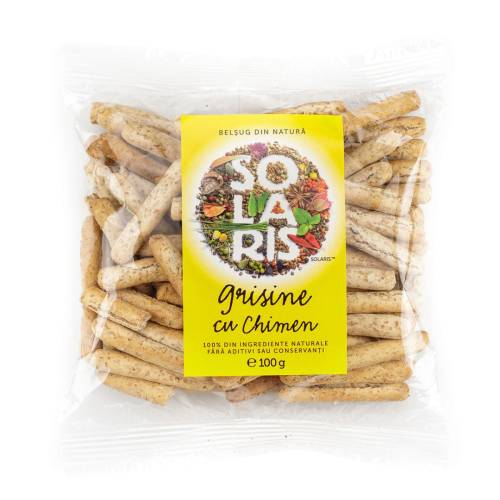 Grisine din faina integrala cu chimen, 100g, Solaris