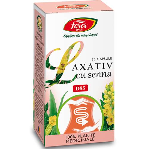 Laxativ cu Senna D85, 30 capsule, Fares