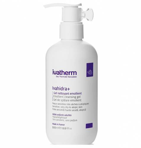 Ivatherm IVAHIDRA+ Gel de spalare piele sensibila foarte uscata reactiva 500ml