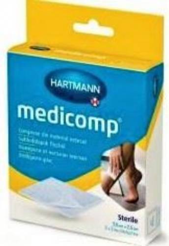 Hartmann Medicomp comprese sterile din material netesut 7.5cm/7.5cm - 10 bucati