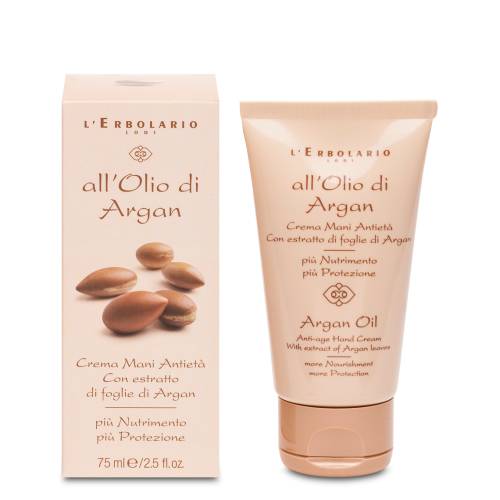 L'Erbolario Crema de maini antird cu ulei de argan, 75ml