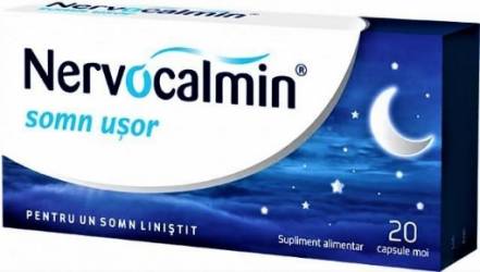 Nervocalmin Somn Usor cu Valeriana - 20 capsule moi Biofarm