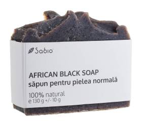 Sapun natural pentru pielea normala African Black Soap, 130g, Sabio