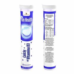 Sun Wave Sun Health Calciu + D3 20 comprimate efervescente