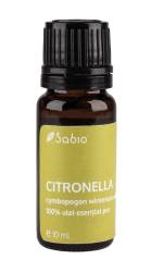 Ulei esential citronella (cymbopogon winterianus oil), 10ml, Sabio