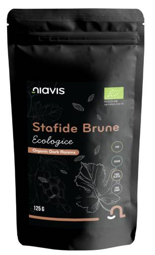 Stafide brune ecologice, 125g, Niavis