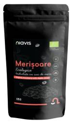 Merisoare ecologice indulcite cu suc de mere, 125g, Niavis