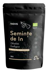 Seminte de in zdrobite ecologice, 250g, Niavis