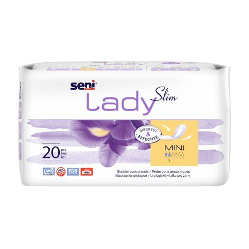 Absorbante pentru incontinenta urinara Lady Mini Plus Slim, 20 bucati, Seni