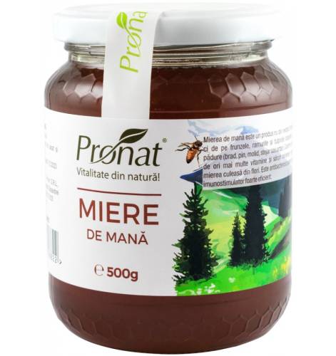 Miere de mana Bio, 500g, Pronat