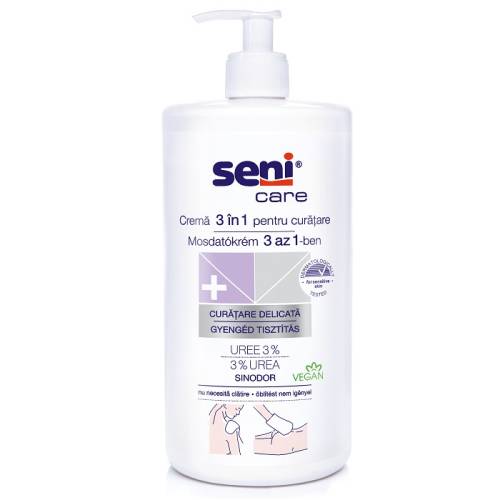 Crema 3 in 1 pentru curatarea pielii sensibile, 1000ml, Seni