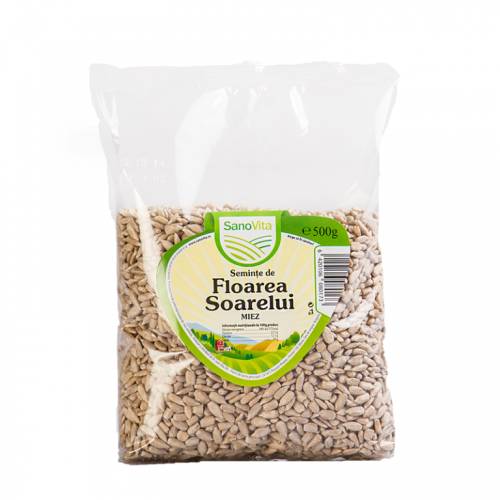 Seminte de floarea soarelui, 500g, SanoVita