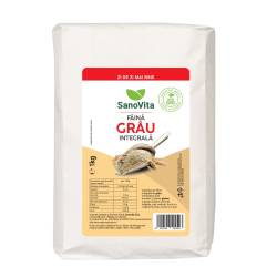 Faina integrala de grau, 1kg, SanoVita