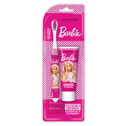Set 1 periuta + 1 pasta de dinti 25ml Barbie, Naturaverde