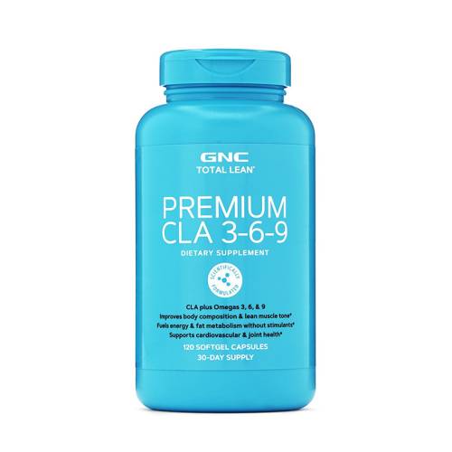 CLA 3-6-9 + Acid Linoleic Conjugat si Omega 3-6-9 Total Lean Premium, 120 capsule, GNC
