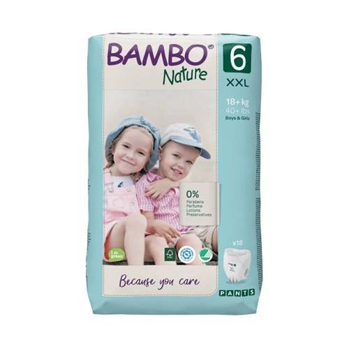Scutece Eco Friendly Pants Nr 6, 18kg+, 18 bucati, Bambo Nature