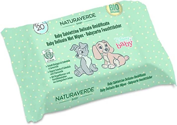 Servetele umede cu galbenele si musetel Bio, 20 bucati, Naturaverde