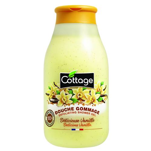 Gel de dus scrub cu aroma de vanilie, 270ml, Cottage