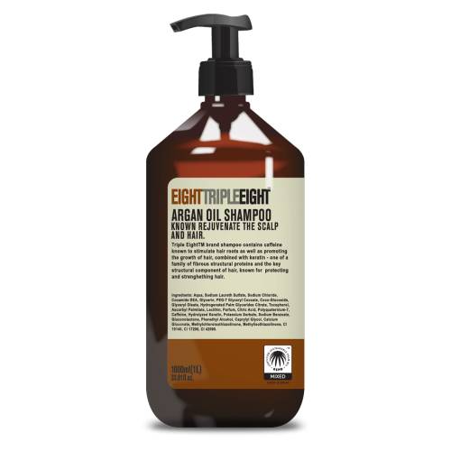 Sampon cu ulei de argan, 1l, Eight Triple Eight