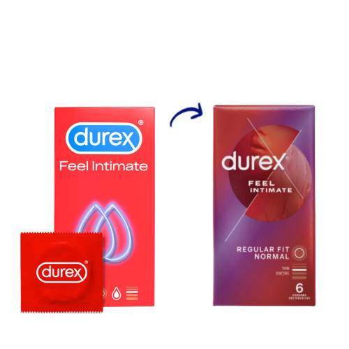 Prezervative Feel Intimate, 6 bucati, Durex