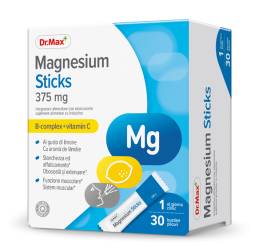 Dr. Max Magnesium Sticks 375mg, 30 plicuri orodispersabile