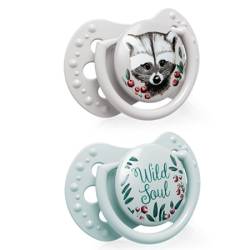 Suzeta din silicon Dynamic Night&Day wild soul pentru baieti 0-2 luni, 2 bucati, Lovi