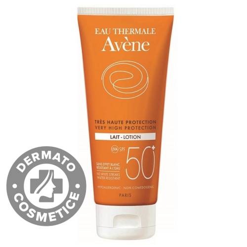 Lotiune pentru protectie solara piele sensibila SPF50+, 100ml, Avene