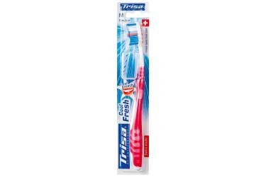 Periuta de dinti cu capac de protectie Cool & Fresh Medium, 1 bucata, Trisa