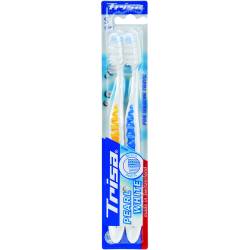 Periuta de dinti Pearl White Duo Soft, 2 bucati, Trisa