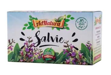 Ceai de salvie, 20 plicuri, AdNatura