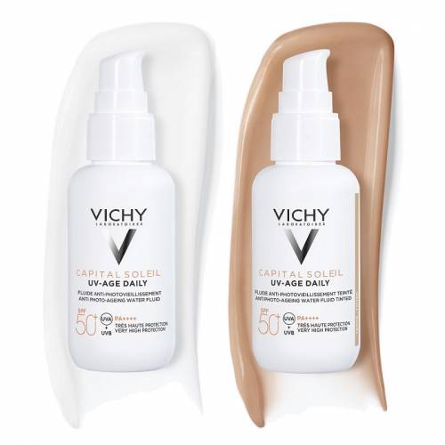 Vichy Capital Soleil UV-AGE Daily Fluid colorat SPF 50+, 40 ml