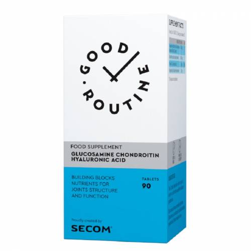 Secom Good Routine- Glucosamine Chondroitin Hyaluronic Acid, 90 comprimate