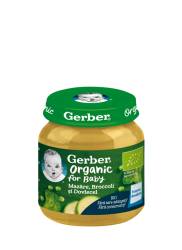 Mazare cu brocoli si dovlecel +4 luni, 125g, Gerber