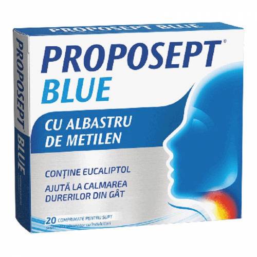 Proposept Blue- cu albastru de metilen, 20 comprimate