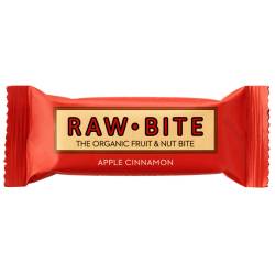 Baton vegan cu mar si scortisoara Apple Cinnamon, 50g, Raw Bite