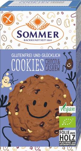 Fursecuri cu ciocolata si caju, 125g, Sommer
