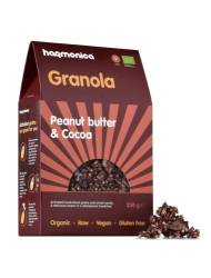 Granola cu unt de arahide si cacao Bio, 250g, Harmonica