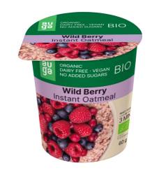 Porridge din ovaz integral cu fructe de padure Bio, 60g, Auga