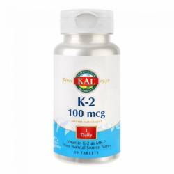 Vitamina K2 100 mcg Kal, 30 capsule
