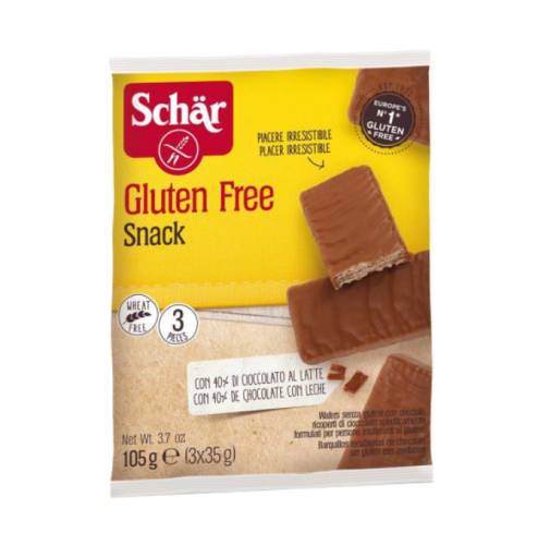 Napolitane fara gluten invelite in ciocolata,105g, Schar