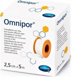Hartmann Omnipor plasture pe suport de hartie 2.5cm/5m - 1 rola