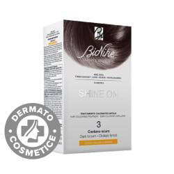 Vopsea pentru par Nr. 3 Dark Brown Shine On, 1 bucata, Bionike