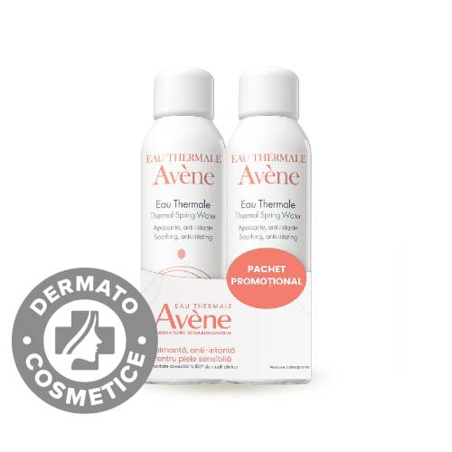 Pachet Apa termala spray, 150ml + 150ml, Avene