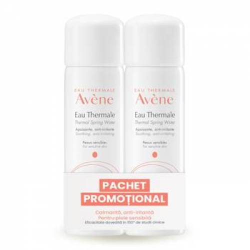 Avene Apa termala 2x50 ml Pachet Promotional