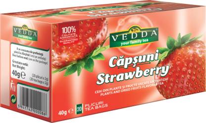 Ceai de capsuni, 20 plicuri, Vedda