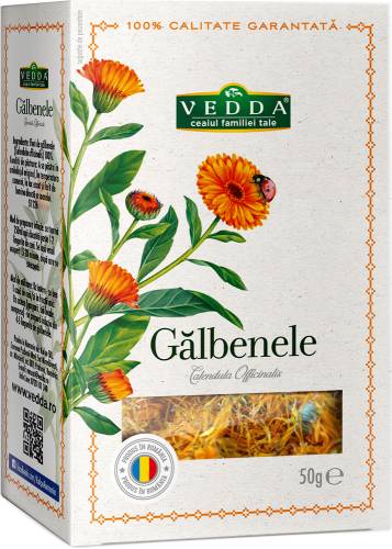 Ceai de galbenele la vrac, 50g, Vedda