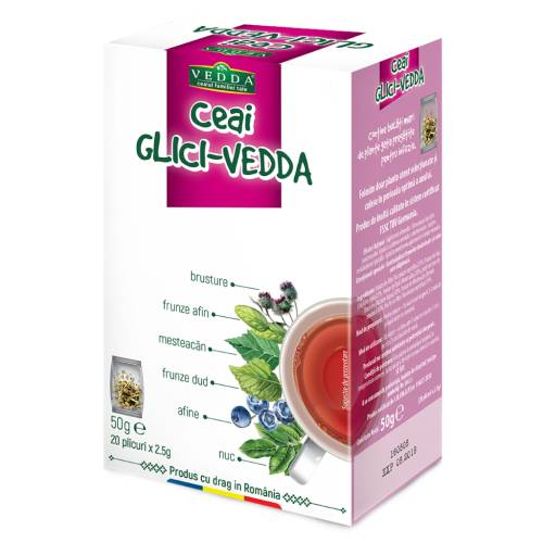 Ceai Glici, 20 plicuri, Vedda