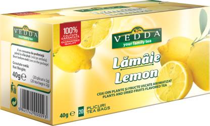 Ceai de lamaie, 20 plicuri x 2g, Vedda